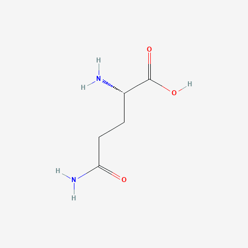 Chemical structure of L-Leucine, a reference amino acid standard used in Certificate of Analysis testing